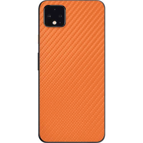 Orange Carbon Fiber Specialty Material Google Pixel 4 XL Skin